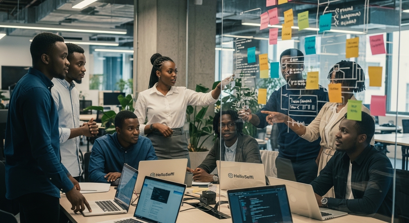 Équipe en brainstorming